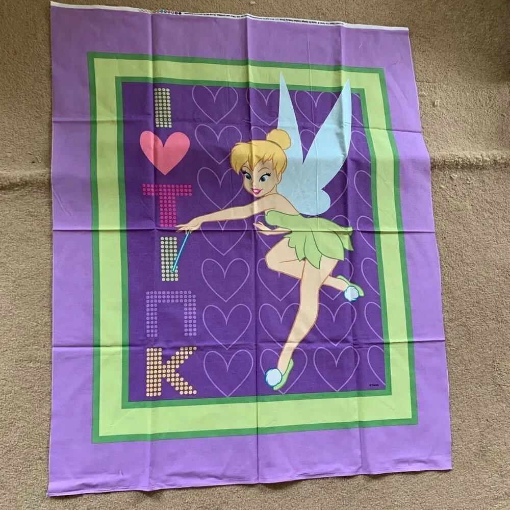 I Love Tinkerbell Quilt Pattern 36” x 22” *New*
